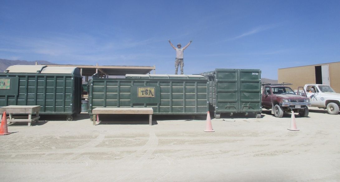 6. La station TSA de gestion et tri des déchets sur la playa.